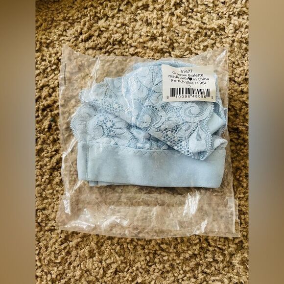 NEW We Are Hah Free People Groupie Bralette French Blue Small - Picture 4 of 4